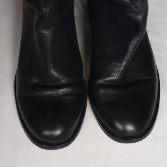 Coach Audrie Leather Riding Boots 5.5 Black Horsebit - Picture 3 of 6